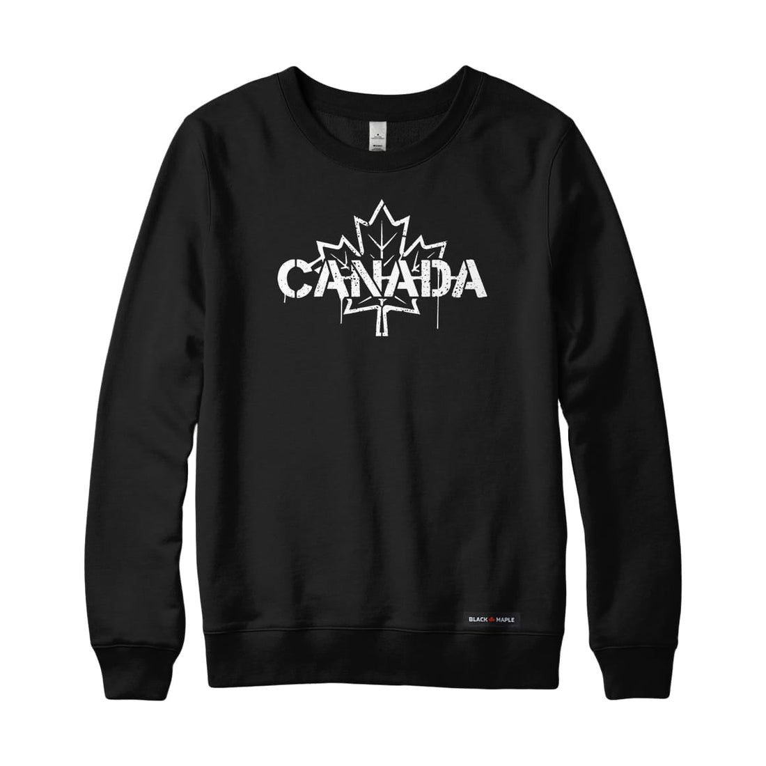 Canada Celebration Stencil Maple Leaf Sweatshirt or Hoodie