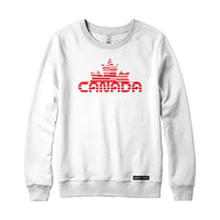 Canada Maple Leaf Retro Cyber-Glitch Sweatshirt or Hoodie