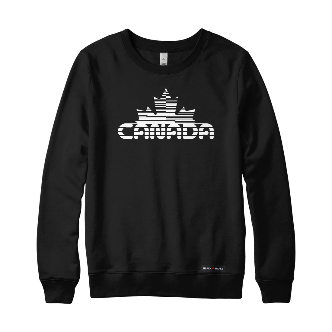 Canada Maple Leaf Retro Cyber-Glitch Sweatshirt or Hoodie