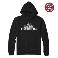 Canada Maple Leaf Retro Cyber-Glitch Sweatshirt or Hoodie