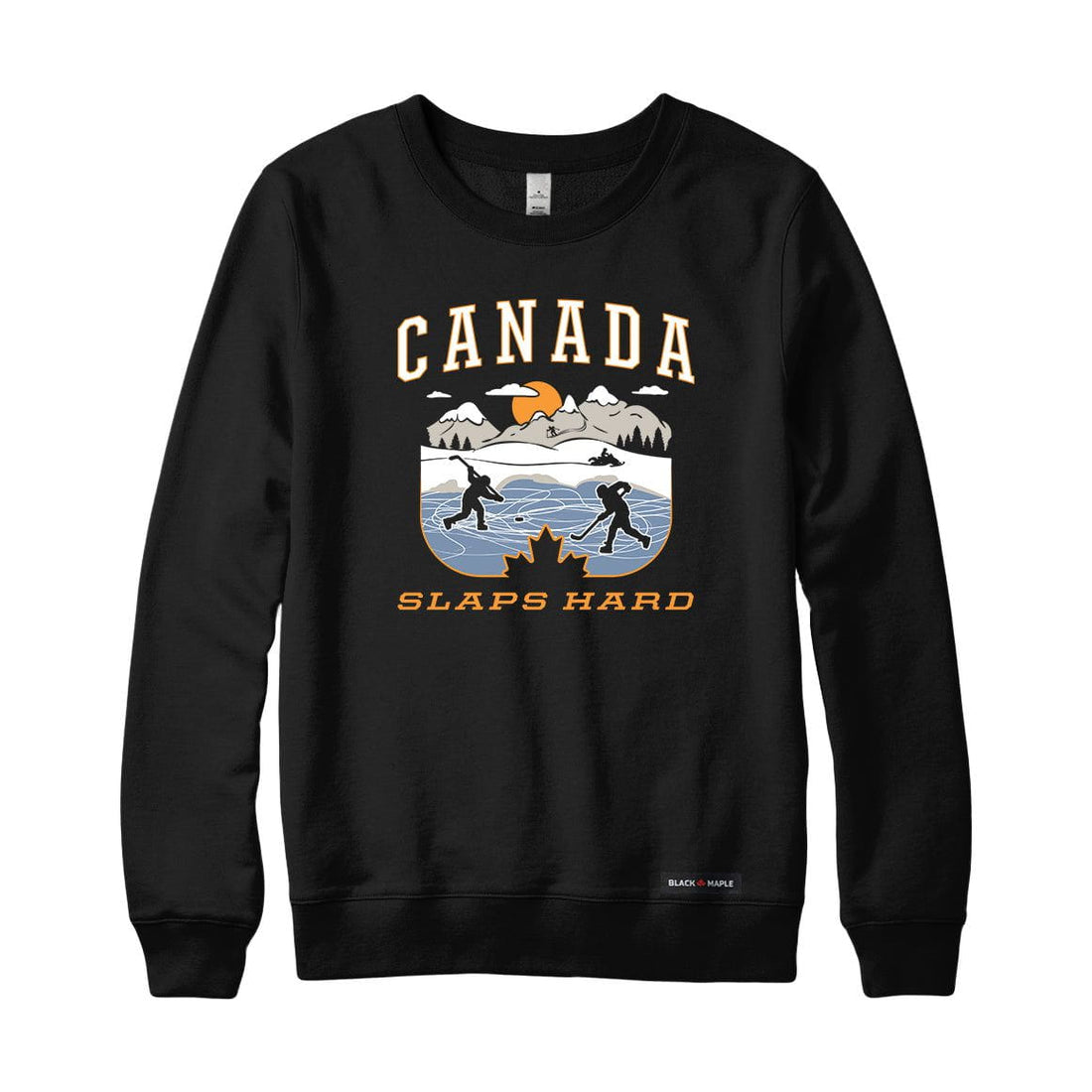 Canada Slaps Hard Pond Hockey Sweatshirt or Hoodie