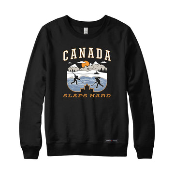 Canada Slaps Hard Pond Hockey Sweatshirt or Hoodie