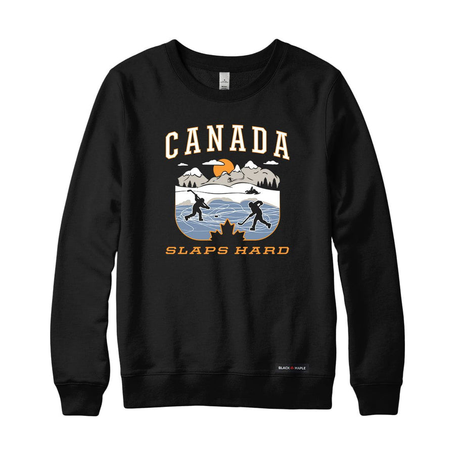 Canada Slaps Hard Pond Hockey Sweatshirt or Hoodie