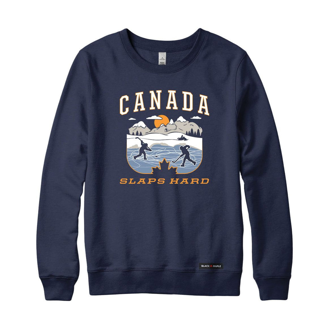 Canada Slaps Hard Pond Hockey Sweatshirt or Hoodie