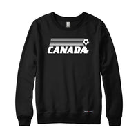 Canada Soccer Retro Stripe Sweatshirt or Hoodie