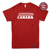 Canada Soccer Retro Stripe T-shirt