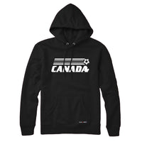 Canada Soccer Retro Stripe Sweatshirt or Hoodie
