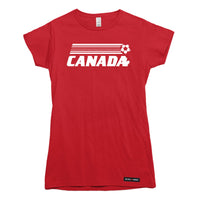 Canada Soccer Retro Stripe T-shirt