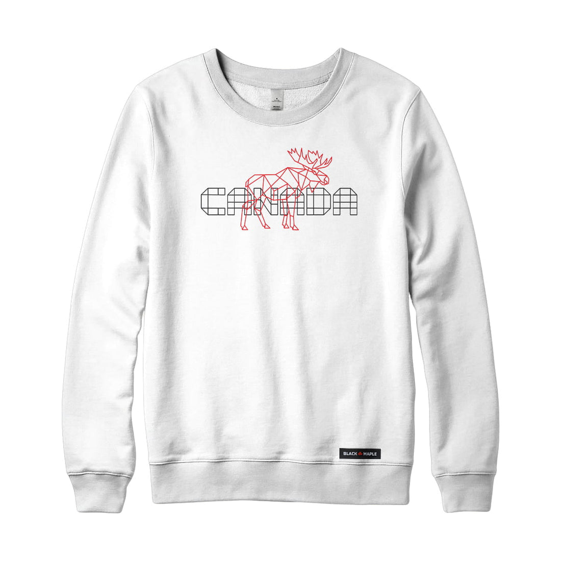 Canada Unity Wireframe Moose Sweatshirt or Hoodie