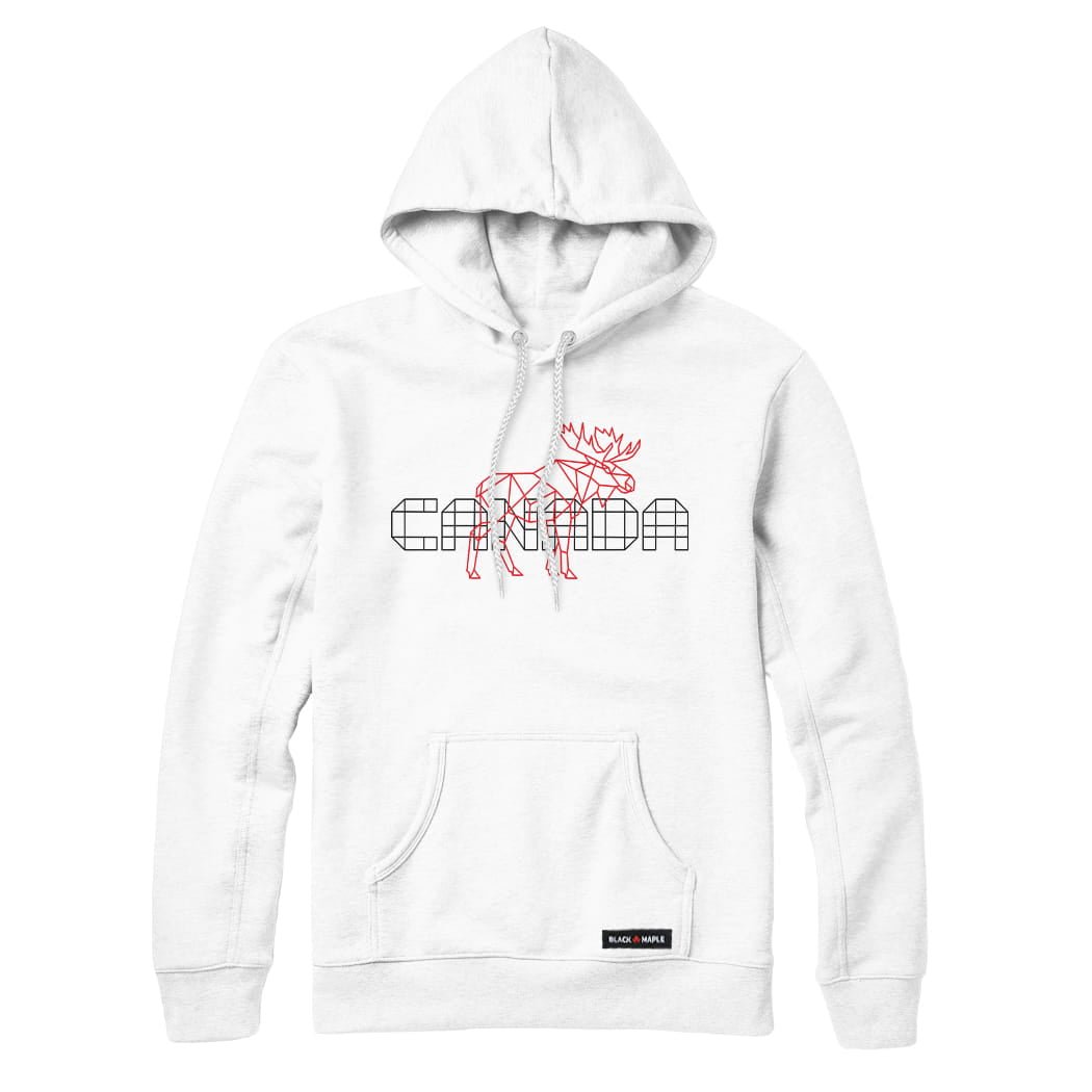 Canada Unity Wireframe Moose Sweatshirt or Hoodie
