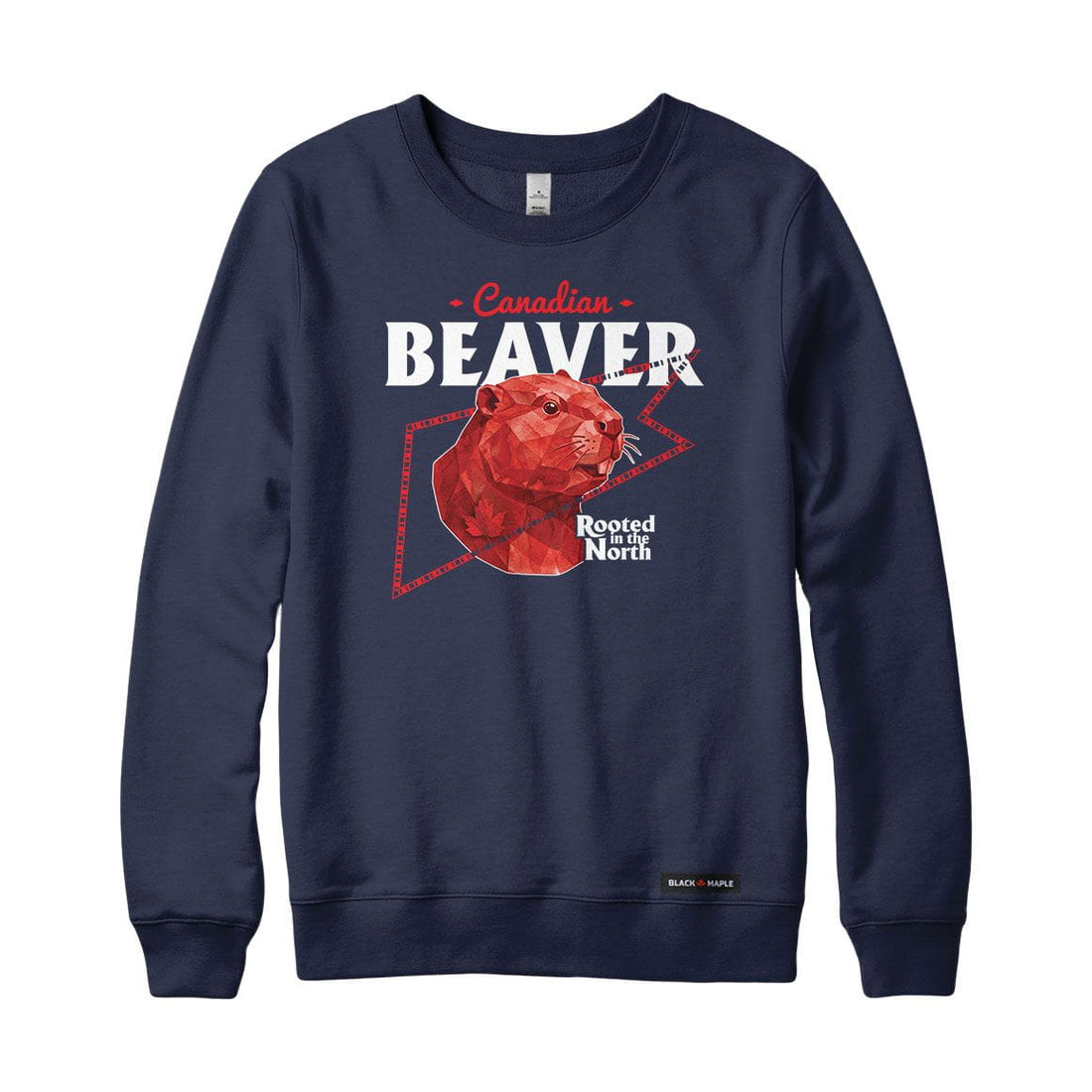 Canadian Beaver Low Poly Bust Sweatshirt or Hoodie
