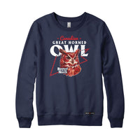 Canadian Great Horned Owl Low Poly Bust Sweatshirt or Hoodie