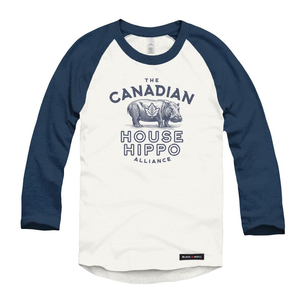Canadian House Hippo Alliance Raglan Baseball Shirt