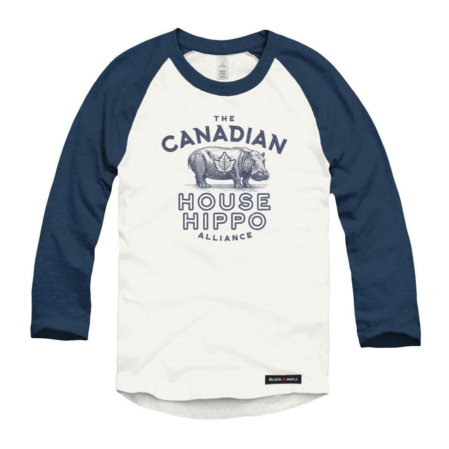 Canadian House Hippo Alliance Raglan Baseball Shirt