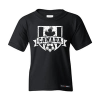 Canadian Soccer Crest Vintage Kids T-shirt