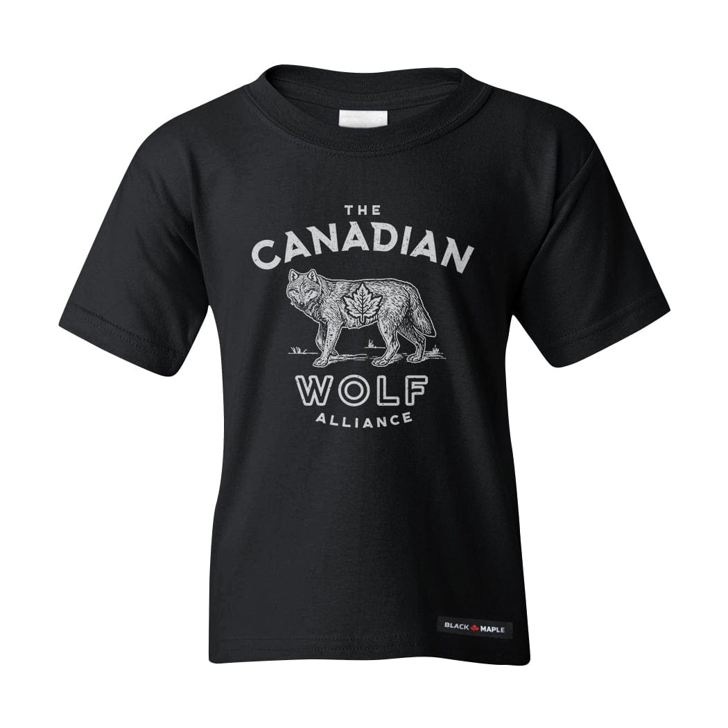 Canadian Wolf Alliance Kids T-shirt