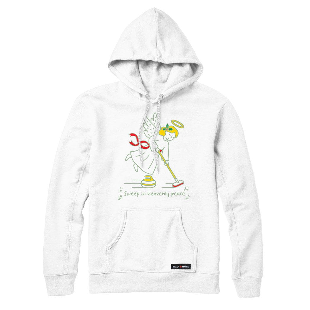 Christmas Curling Angel Hoodie
