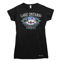Classic 90s Lake Ontario Canoe Trip Womens T-shirt