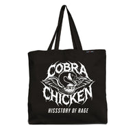Cobra Chicken Hissstory of Rage Tote Bag