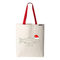 Coho Ho Christmas Salmon Tote Bag