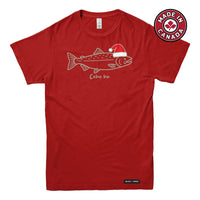 Coho Ho Christmas Salmon Mens T-shirt