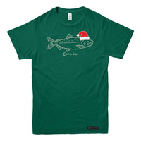 Coho Ho Christmas Salmon Mens T-shirt