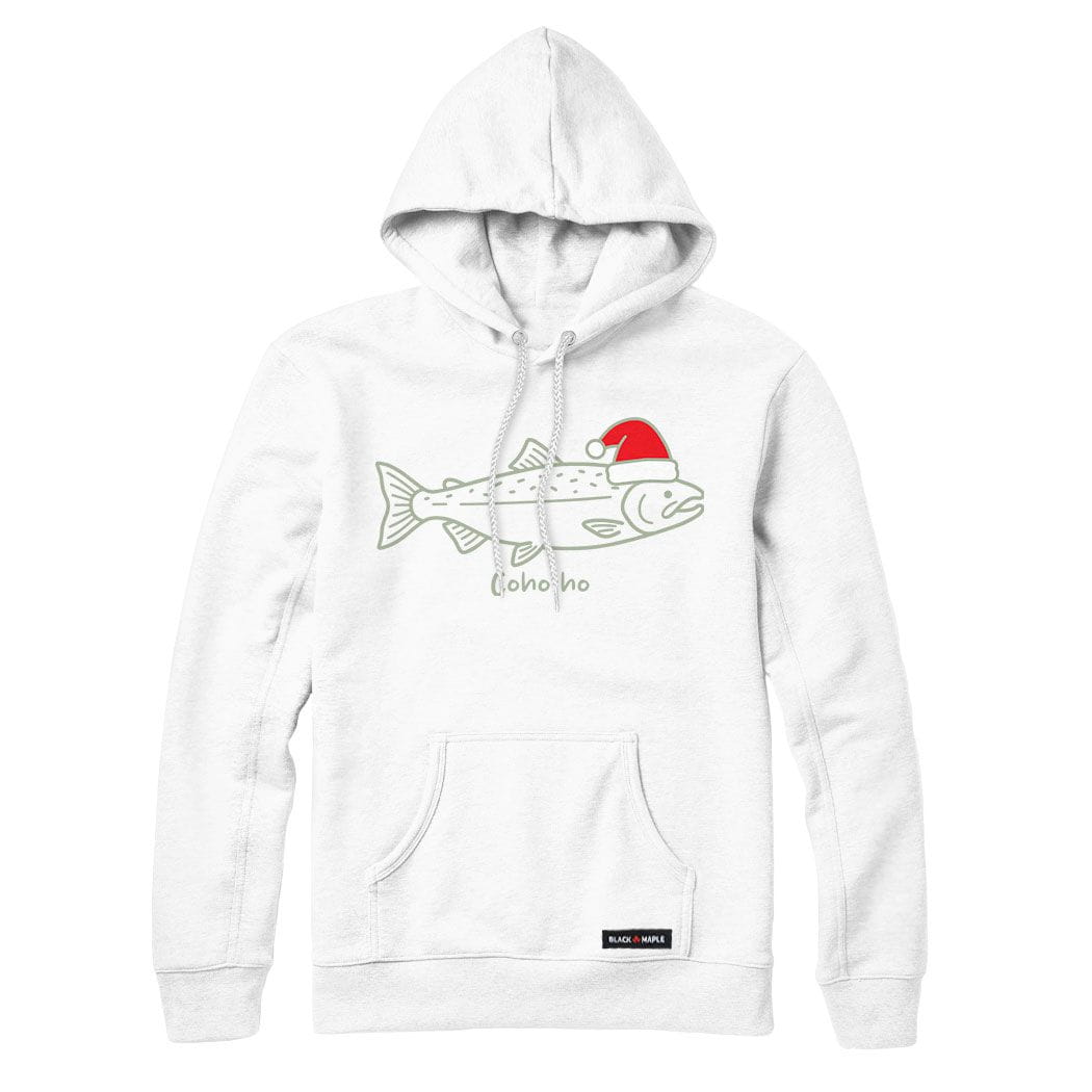 Coho Ho Christmas Salmon Hoodie
