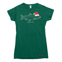 Coho Ho Christmas Salmon Womens T-shirt