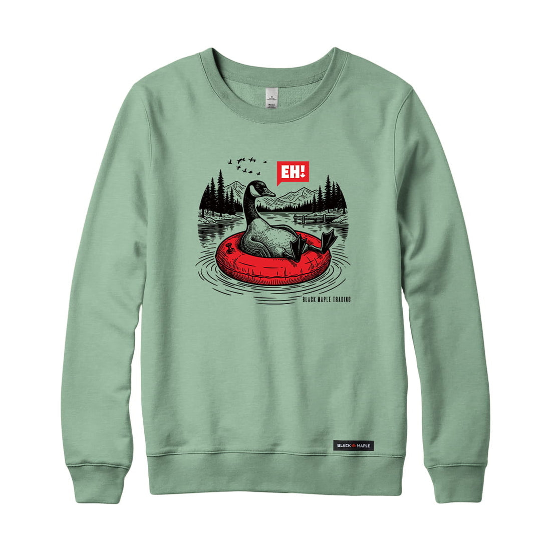 Eh! Canada Goose Lake Relaxing Sweatshirt or Hoodie