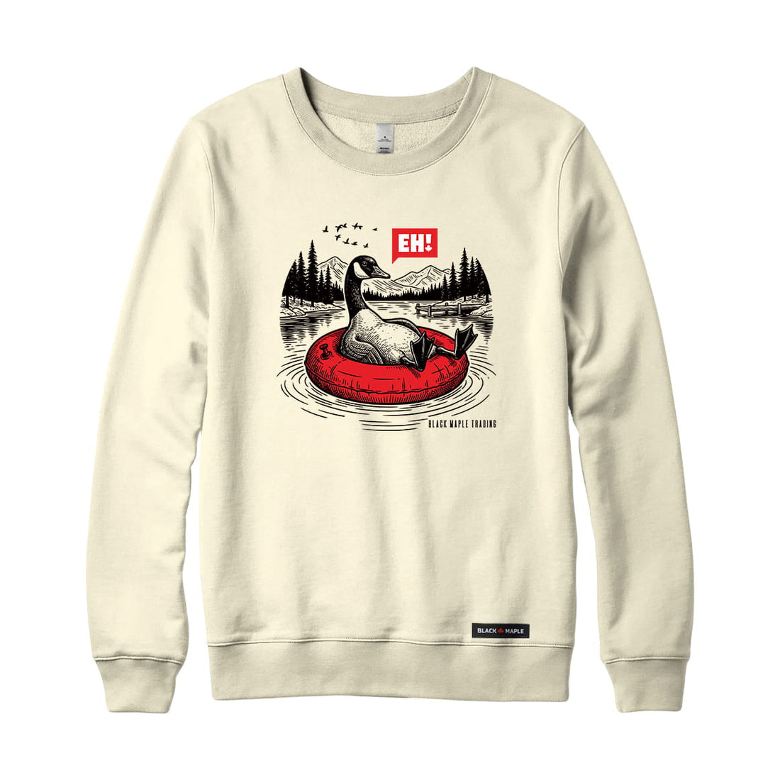 Eh! Canada Goose Lake Relaxing Sweatshirt or Hoodie