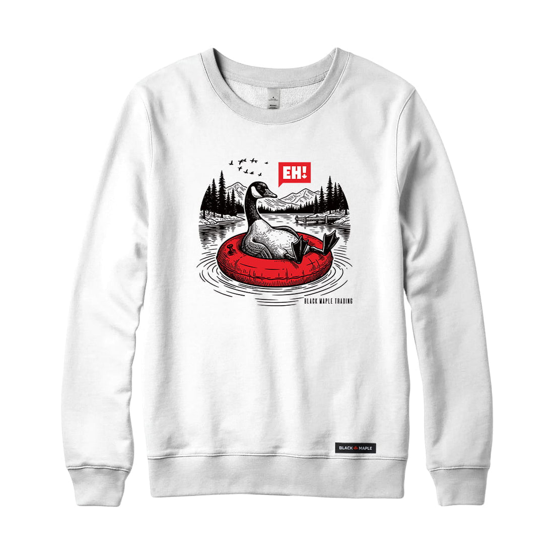 Eh! Canada Goose Lake Relaxing Sweatshirt or Hoodie