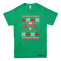 Eh! Ugly Christmas Faux-Knit Sweater T-shirt
