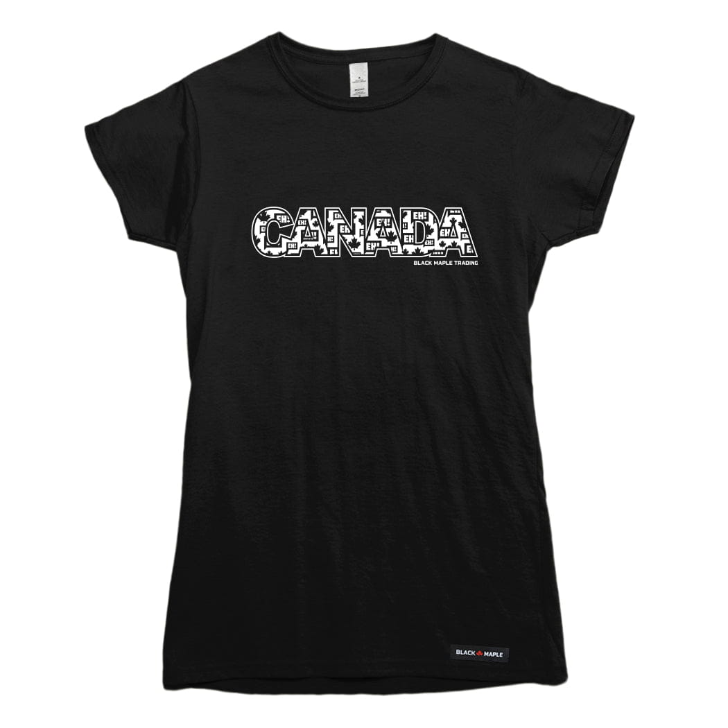 Eh! Canada Pattern T-shirt
