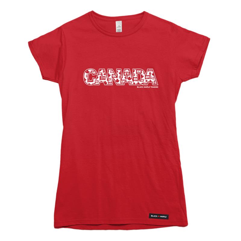 Eh! Canada Pattern T-shirt
