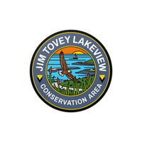 Jim Tovey Lakeview Park High Tack Vinyl Sticker