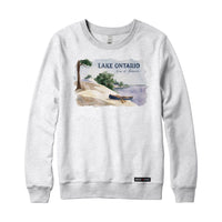 Lake Ontario Now and Forever Watercolour Crewneck Sweatshirt