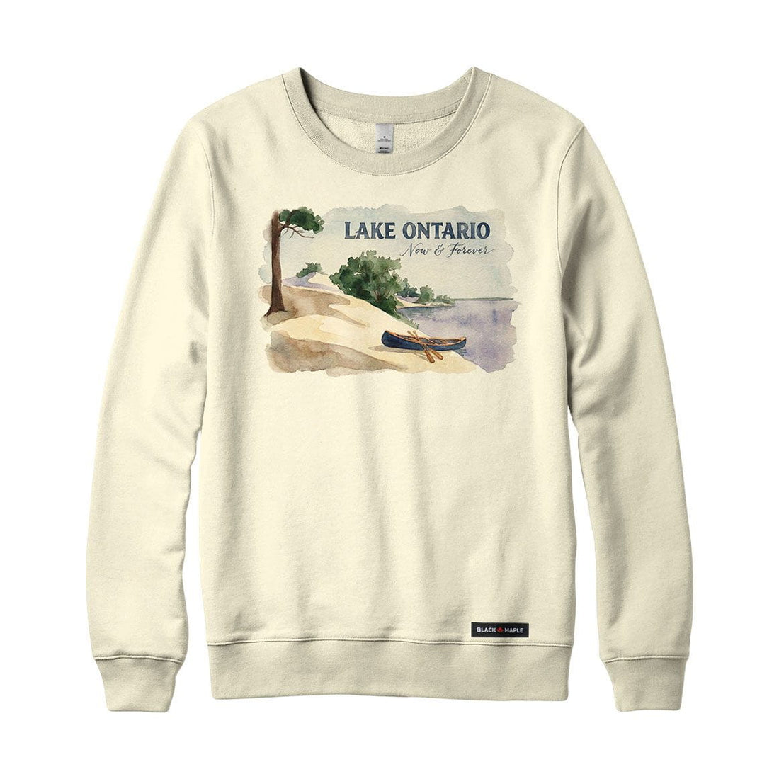 Lake Ontario Now and Forever Watercolour Crewneck Sweatshirt