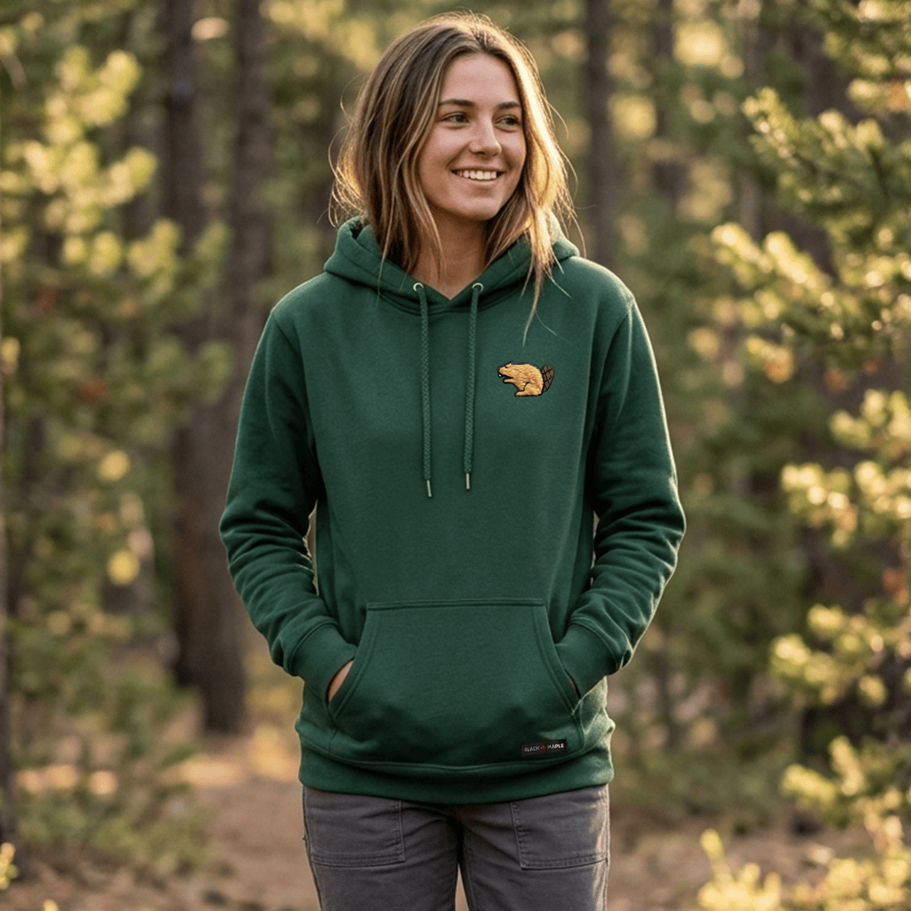 Lucky Beaver Patch Sweatshirt or Hoodie