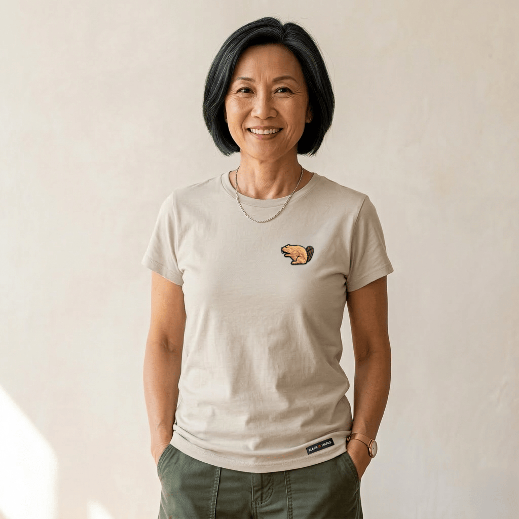 Lucky Beaver Patch T-shirt