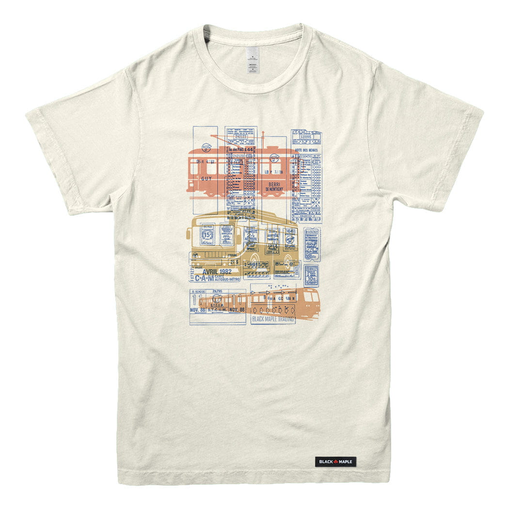 Montreal Ode to Transit Ticket T-shirt