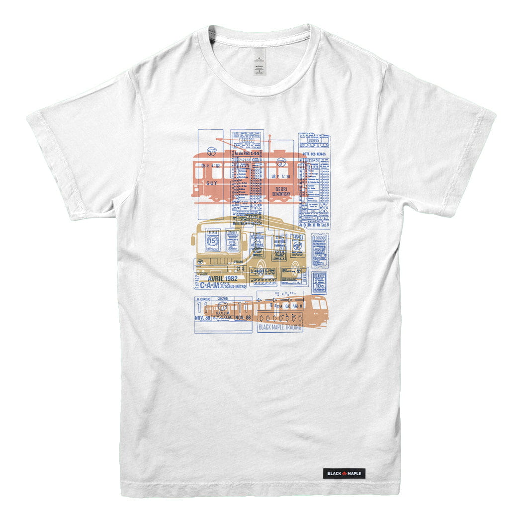 Montreal Ode to Transit Ticket T-shirt
