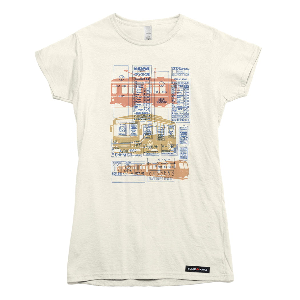 Montreal Ode to Transit Ticket T-shirt