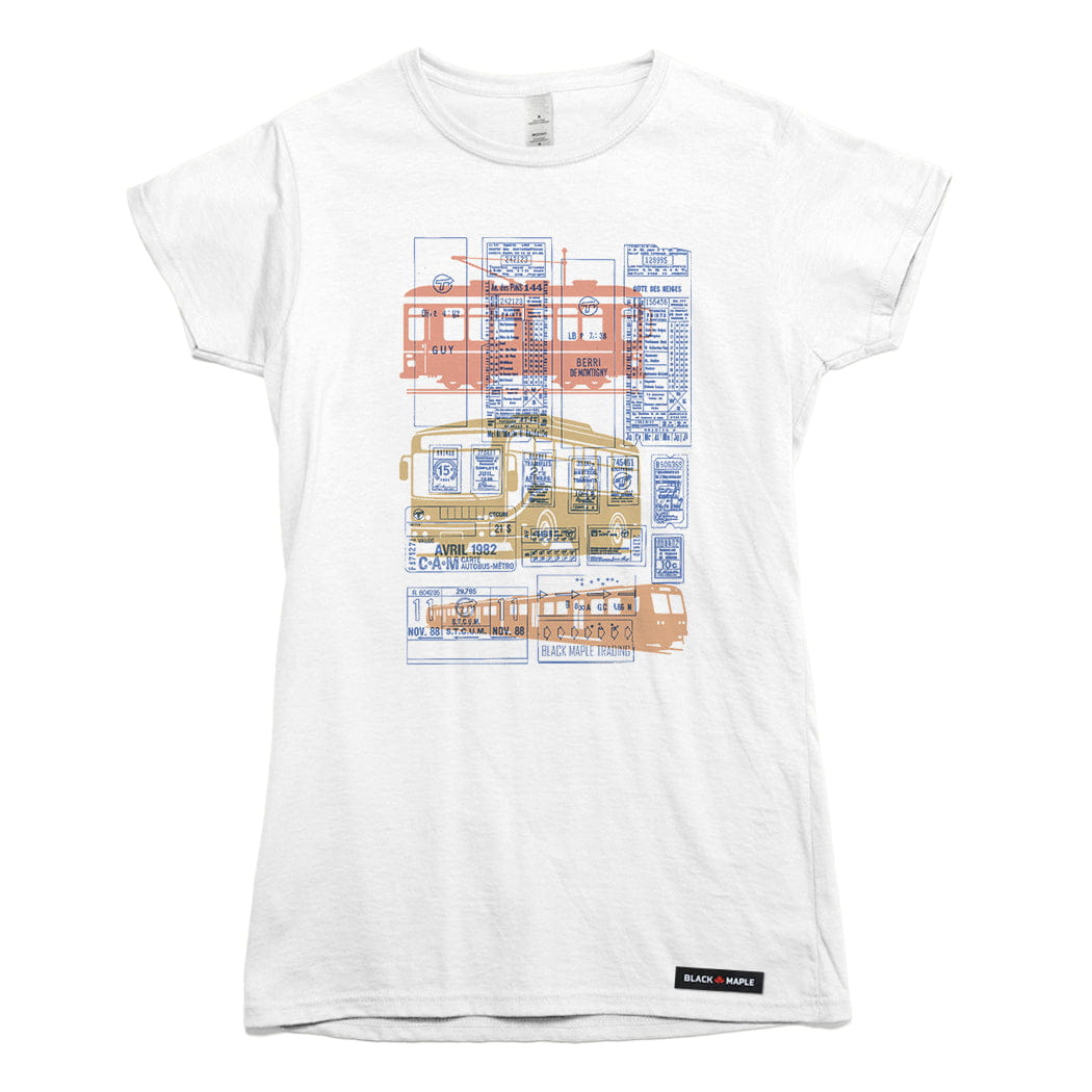 Montreal Ode to Transit Ticket T-shirt