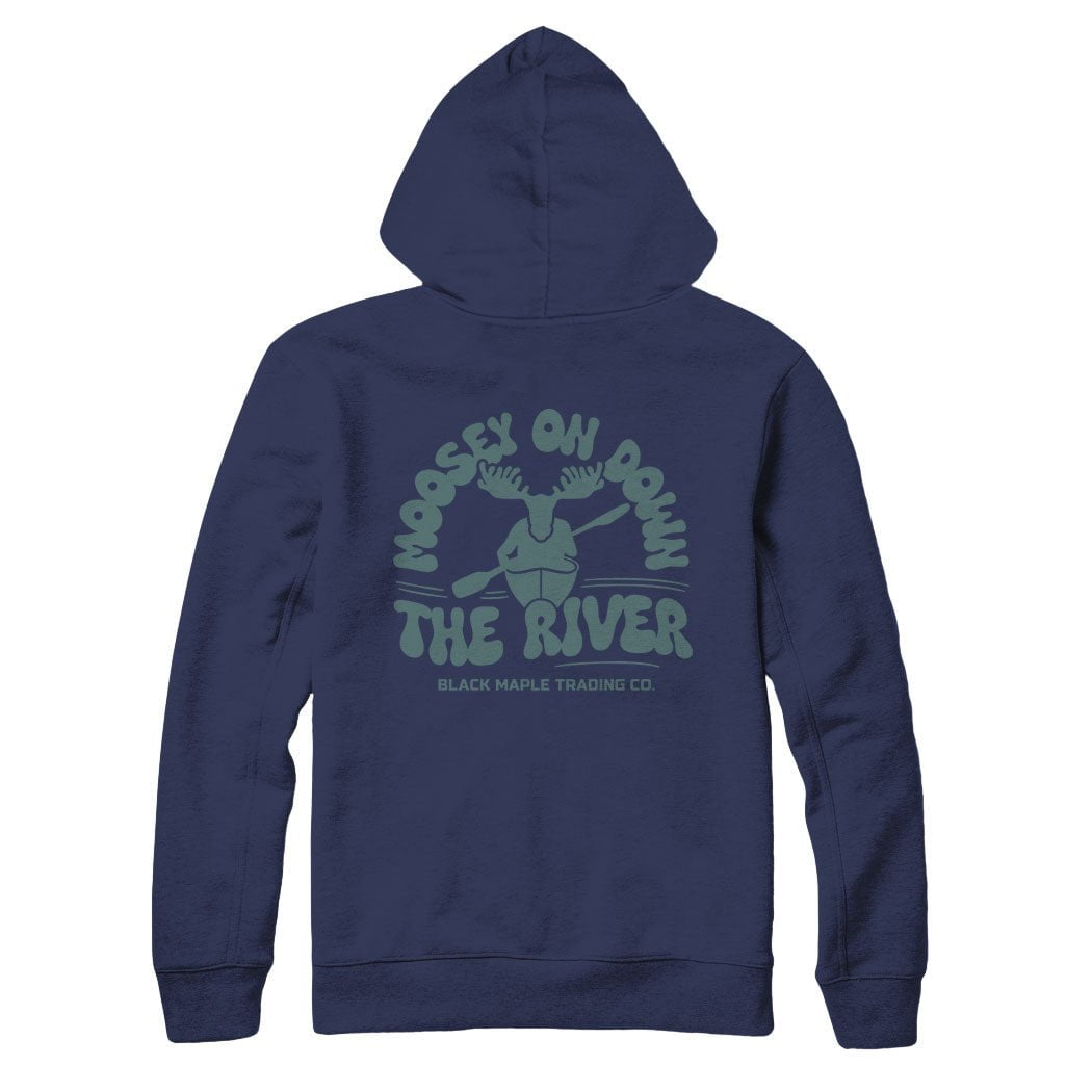 Moosey on Down the River Sweatshirt and Hoodie