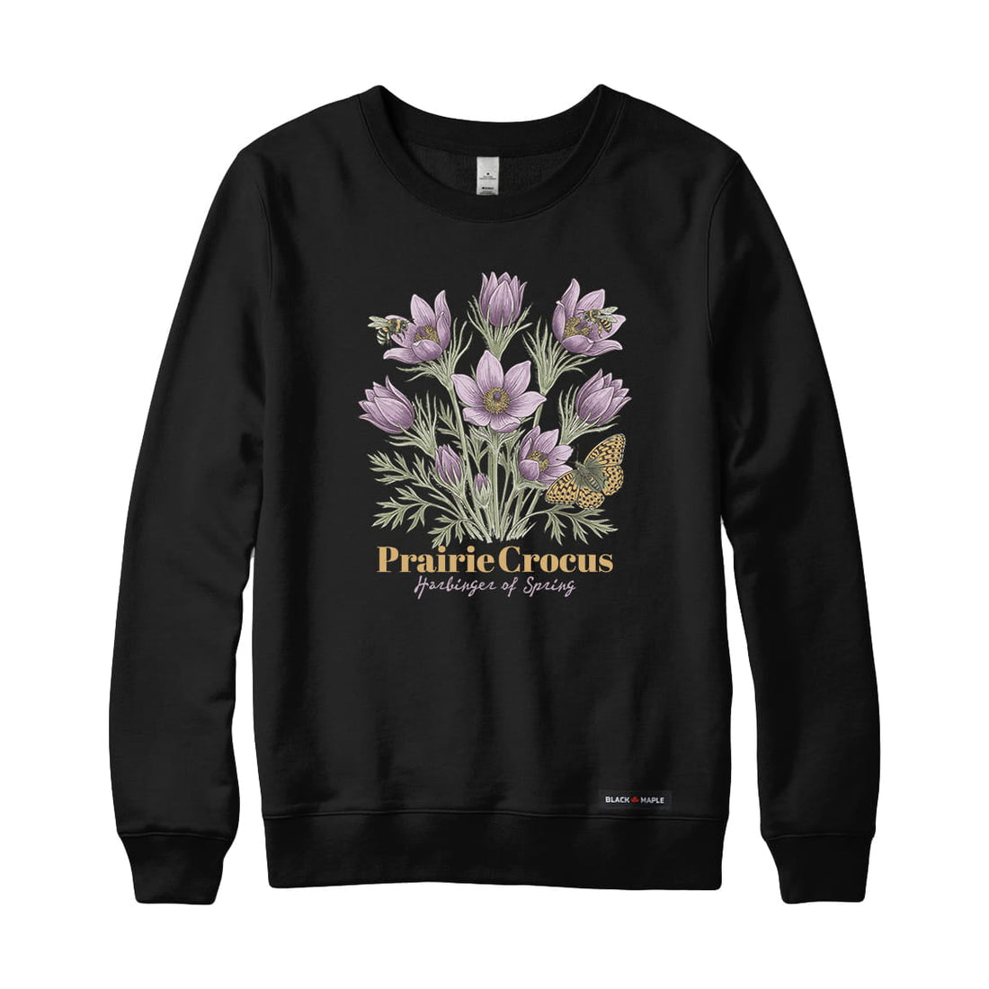 Prairie Crocus Wildflower Sweatshirt
