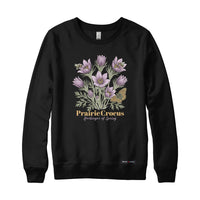 Prairie Crocus Wildflower Sweatshirt