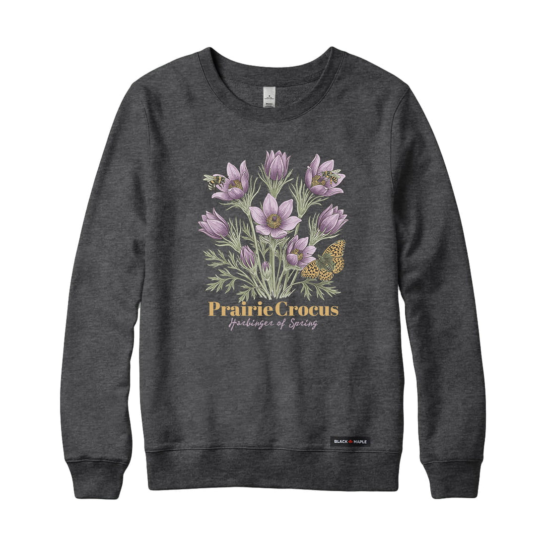Prairie Crocus Wildflower Sweatshirt