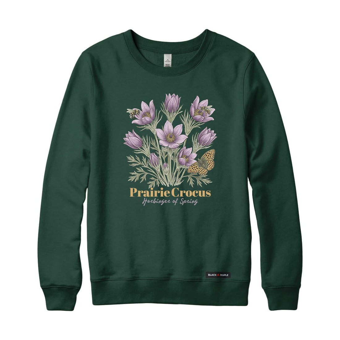 Prairie Crocus Wildflower Sweatshirt