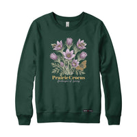 Prairie Crocus Wildflower Sweatshirt