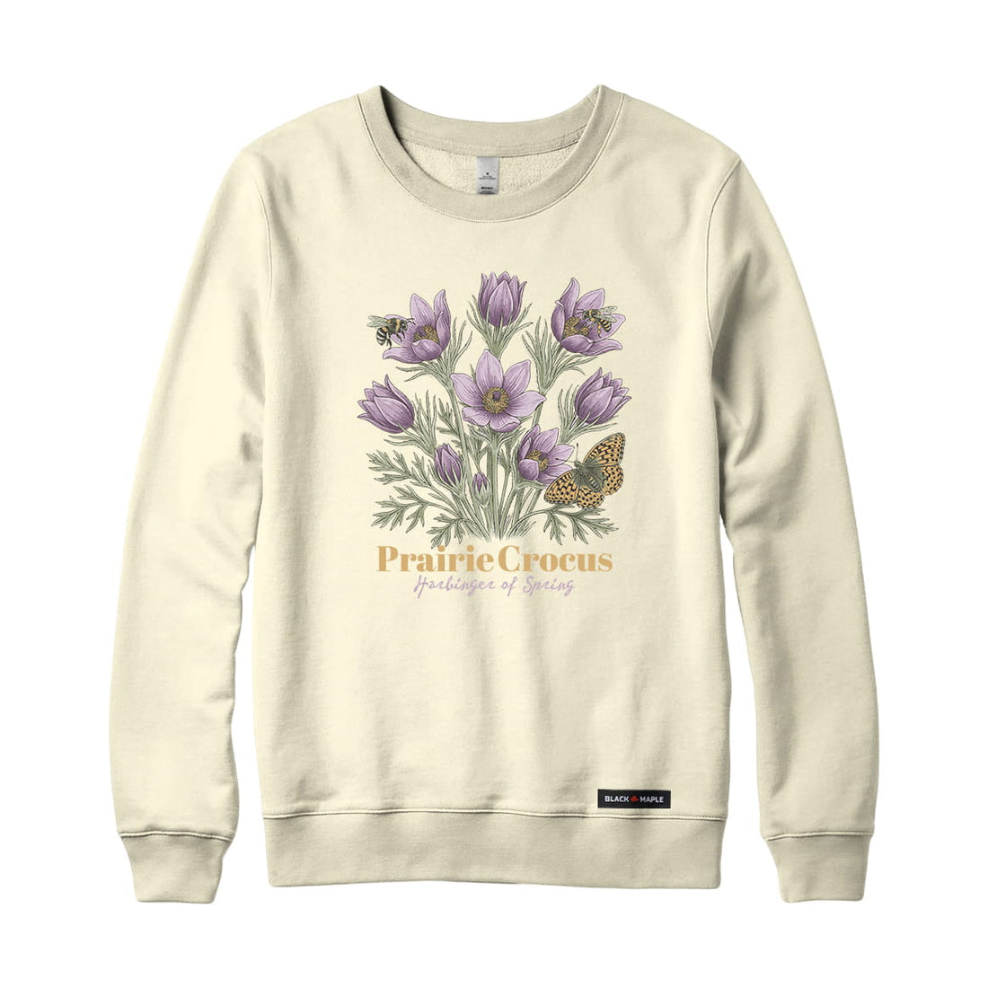 Prairie Crocus Wildflower Sweatshirt